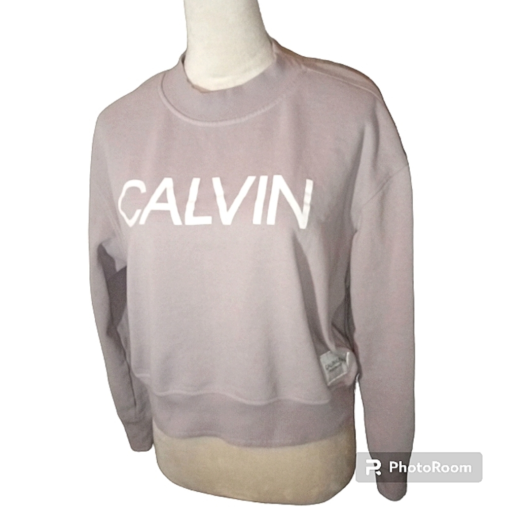 Calvin Klein Performance Light Purple Cropped Sweatshirt Size Xl